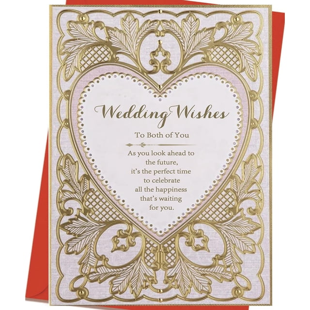 Tarjeta de felicitación de boda y regalos para la novia y el novio