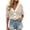 Khaki, variant on Women's Striped Knit Short Sleeve Cardigan V-Neck Button-Down Hollow-Out Sweater Casual Cropped Summer Knitwear Perfect for 2026 Summer Days