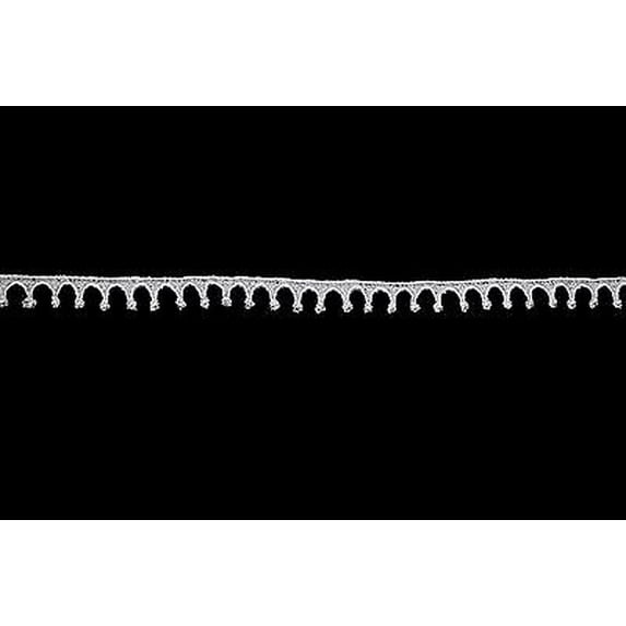 Lily 0.5" White Small Delicate Dainty Crown Shape Venise Lace Trim by Yardage