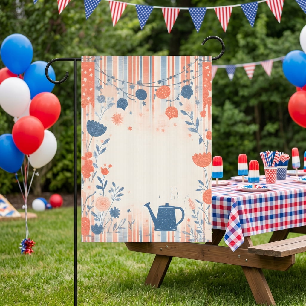 250th Anniversary USA Garden Flag 28x40" 250 Flags for Outside Patriotic Porch Decor