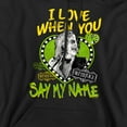 thumbnail image 2 of Beetlejuice Say My Name Valentine Adult Pull-Over Hoodie, Black, 4X-Large, 2 of 4