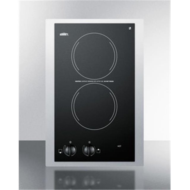 Plaque de Cuisson Électrique Lisse 15 Po. 115V, Noir