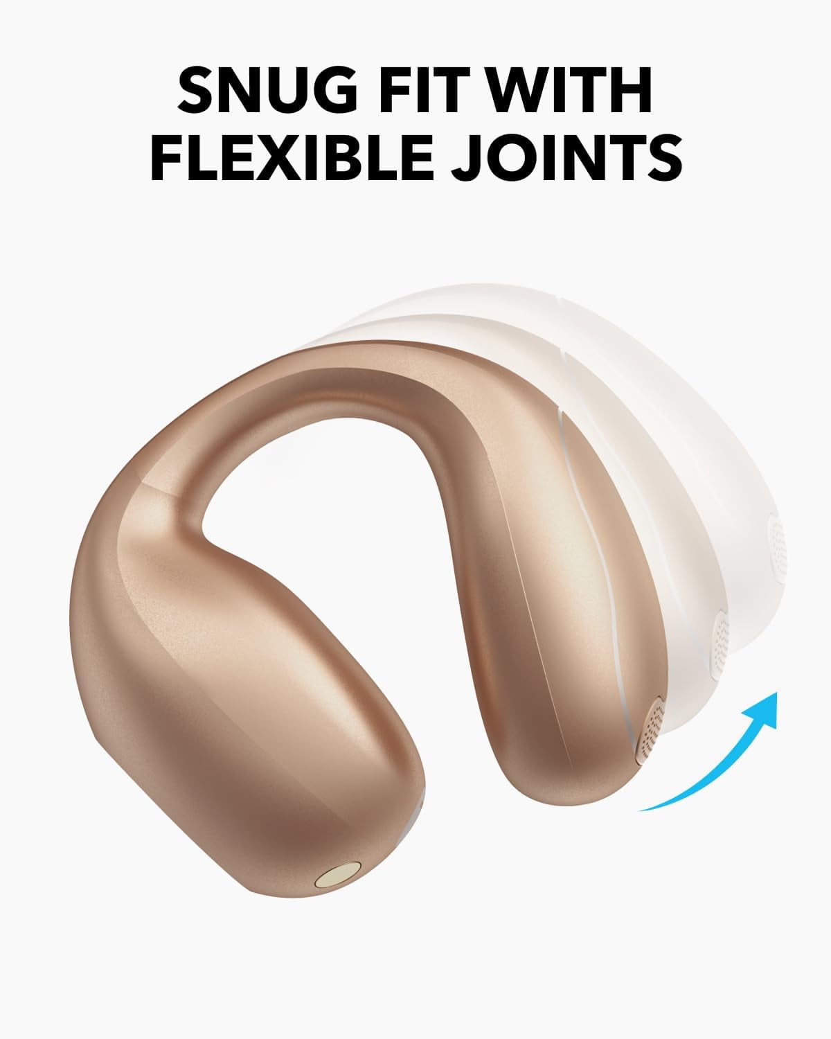 Soundcore C40i by Anker, Open-Ear Earbuds, Clip-On Headphones, Desert Bronze
