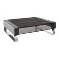 thumbnail image 3 of Computer Monitor Stand, 35-Pound Capacity, Black/Silver, 3 of 3