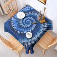 thumbnail image 2 of Colorful Tie Dye Pattern Square Tablecloth,Waterproof Square Table Cover,Wipeable Spillproof Washable Table Cover for Home Kitchen Party Decor 60"x60"(152x152cm), 2 of 6