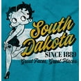 thumbnail image 2 of South Dakota SD State Betty Boop Women's Graphic T Shirt Tees Brisco Brands S, 2 of 6