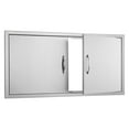 thumbnail image 6 of VEVOR BBQ Access Door, 42W x 21H Inch Double Outdoor Kitchen Door, Stainless Steel Flush Mount Door, Wall Vertical Door with Handles, for BBQ Island, Grilling Station, Outside Cabinet, 6 of 9