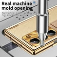 thumbnail image 6 of Dteck for Samsung Galaxy Z Fold 6 Case with S Pen Holder & Stylus, Luxury Leather Case Replacement Hinge Protection Cover Built in Screen Protector Protective Shell for Galaxy Z Fold 6 ,Gold+Gold, 6 of 9