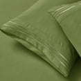 thumbnail image 5 of Nestl Full Size Sheets Set, 1800 Series Deep Pocket Bed Sheets Full 4 Piece, Luxury Soft Microfiber Full Sheets Sets, Calla Green, 5 of 10