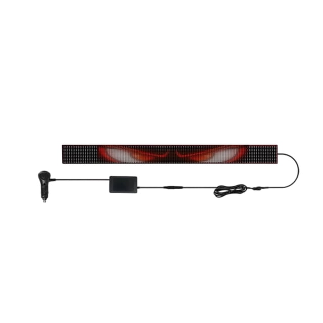 DPTALR Thin Flexible LED Display Screen Panel Suitable For Car Back Window Personalized Big Eye Lights For Truck Windshield With Remote