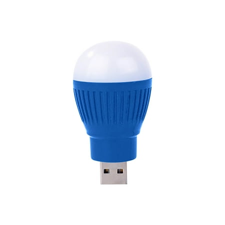 

Mnjin USB Portable LED Light Also For Garage Warehouse Outdoor Portable LED Bulb Emergency Light Blue