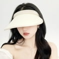 thumbnail image 4 of Visors for Women, Cap Sports Sun Visors for Men, Women's Clip-on Golf/Tennis/Running Visor Hat Women Beach Sun Hat UV Travel Sun Visor Hats-white, 4 of 5