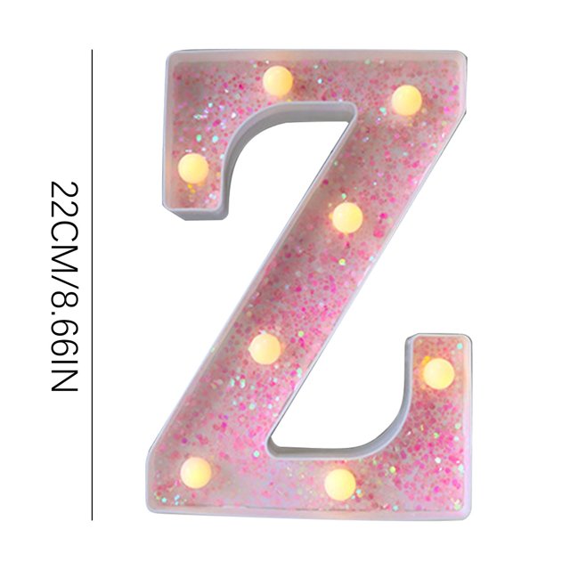 JilgTeok 2 Packs Colorful Light Up Letters LED Letter Lights for Proposal Statement Birthday Party Wedding Home Bar Decoration Scene Decorative Light Clearance
