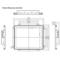 thumbnail image 3 of 17 Inch Open Frame Design Touch Screen Monitor Display with VESA & Rear Mounting Bracket for Kiosk Industrial Automation POS Retail Self-Service, 3 of 9