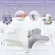 thumbnail image 5 of Almohada Cervical de Espuma viscoelástica Almohada ortopédica ergonómica 2 en 1 Que Alivia el Dolor de Cuello y Brinda Soporte Contorneado para Personas Que Duermen de Lado, 5 of 9
