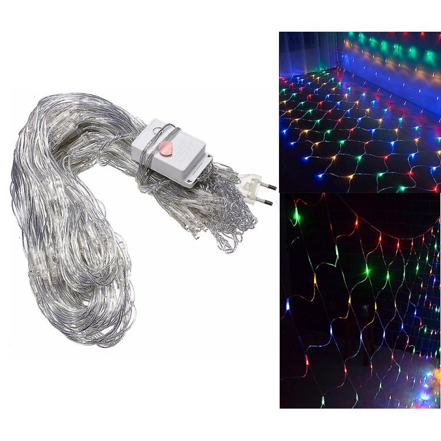 Luces de malla al aire libre para decoraciones de vacaciones de boda de jardín de Navidad de Bush