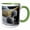 Green/White, variant on 3drose, Ecuador, Galapagos Islands, Sea Lions - Sa07 Rbe0061 - Ralph H. Bendjebar, 11oz Mug