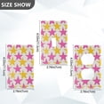 thumbnail image 7 of Yayeee Toggle Light Switch Wall Plate 1-Gang 4.5"x2.7" Home Decorative Outlet Cover, Yellow Pink Stars, 7 of 7