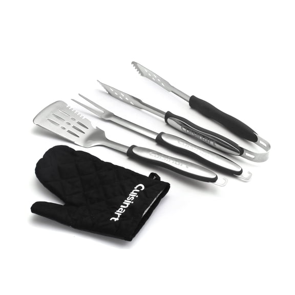 Cuisinart 3 Piece Grilling Tool Set with Grill Glove