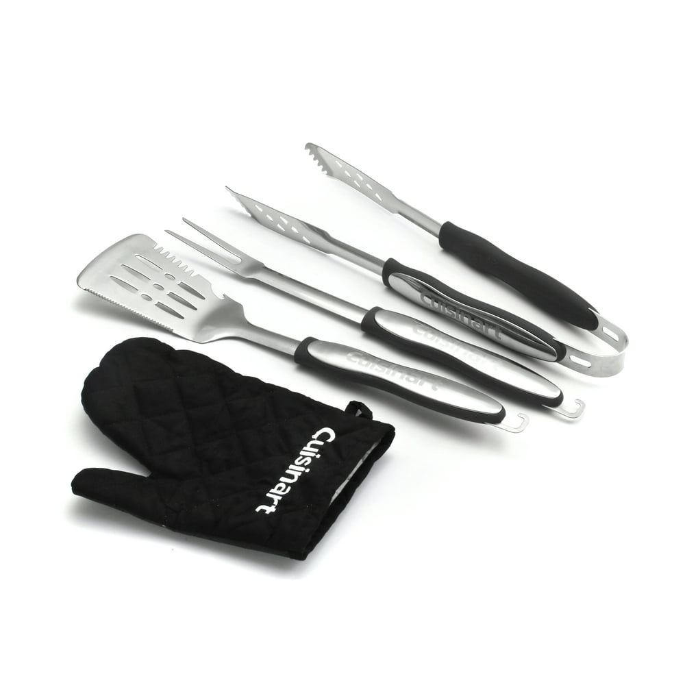 Cuisinart® 3 Piece Grilling Tool Set with Grill Glove Includes Tongs