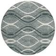 thumbnail image 2 of Addison Rugs Chantille Indoor/Outdoor Transitional Waves Gray Washable Round Rug, 8' x 8', 2 of 6