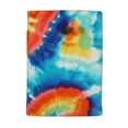 thumbnail image 2 of 5.96 Cotton Beach Towel, 28x60, Mainstays, Tie Dye Blue, Yellow, and Red, 2 of 5
