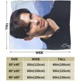 thumbnail image 3 of James Model Marsden Fleece Blanket Warm Fuzzy Soft Throw Blanket Comfy Reversible Microfiber Blankets All Seasons Suitable, 3 of 5