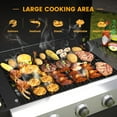 thumbnail image 3 of Vicllax 2 in 1 Propane Gas Grill and Griddle Combo 3-Burner with Folding Side Table Stainless Steel, 3 of 13