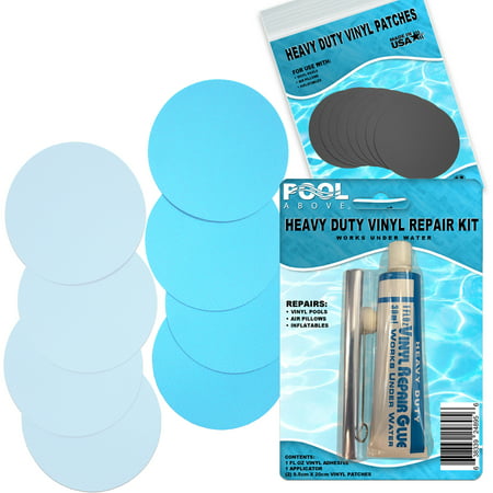 My First Frame Pool Vinyl Repair Patch Glue Kit 8 pack for Bestway (Best Way To Paint Plastic)