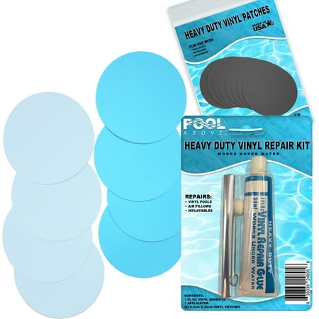 My First Frame Pool Vinyl Repair Patch Glue Kit 8 pack for Bestway (Best Way To Paint Rubber)