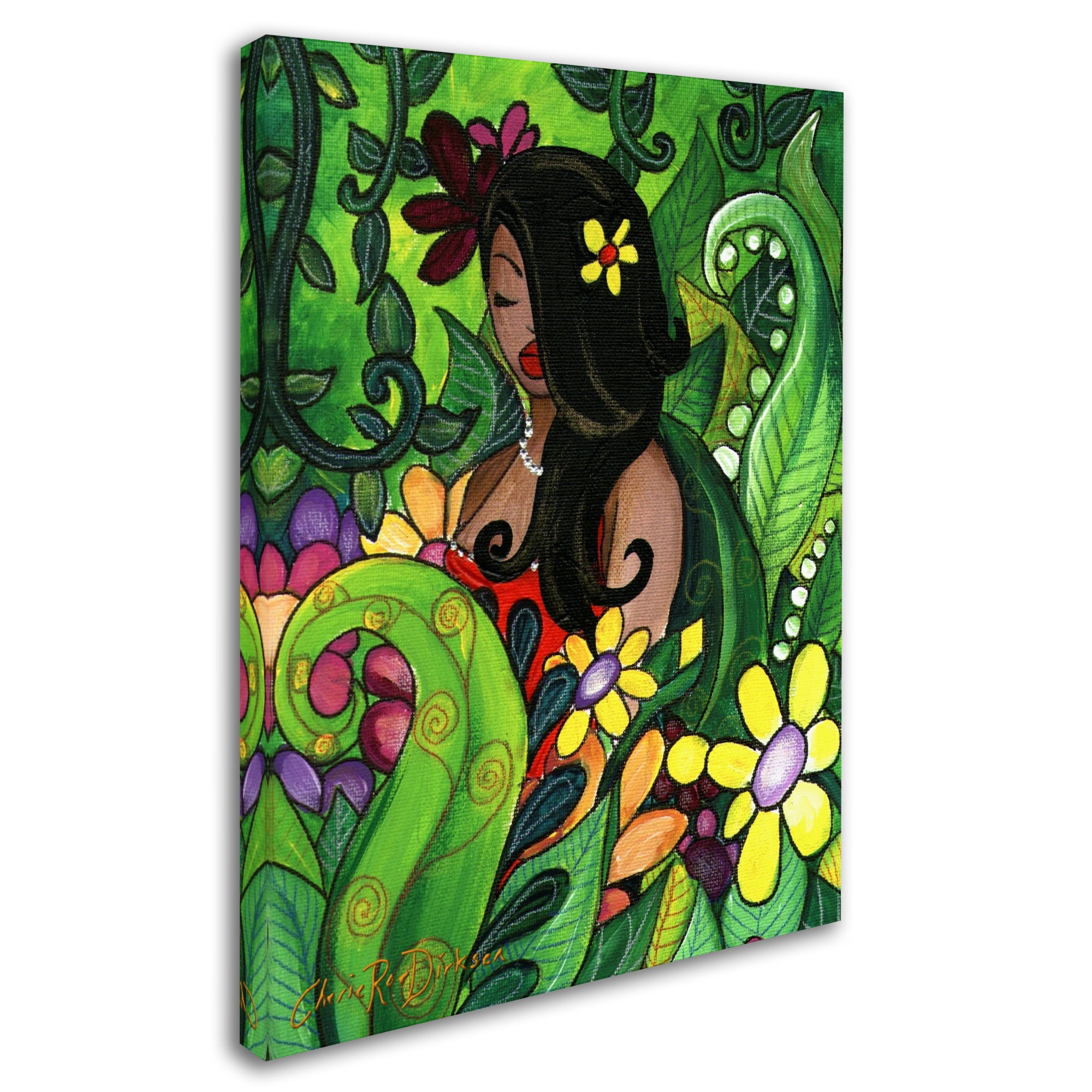 Trademark Fine Art 'Hawaiian Girl' Canvas Art by Cherie Roe Dirksen