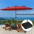 thumbnail image 6 of Topbuy 15' Burgundy Market Patio Umbrellas, Solar Lighted, 6 of 9