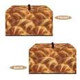 thumbnail image 4 of TSOVTHRID 3D Bread Print Microwave Oven Dust Cover Decorative Air Fryer Toaster Oven Cover Countertop Microwave Protector for Indoor Kitchen Decor, 20.9"W x 15.7"D x 12.4"H, L, 4 of 7