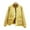 Yellow, variant on Jsaierl Quilted Jackets for Women Lightweight Fall Winter Puffer Jacket Fleece Long Sleeve Zip up Coats with Pockets Casual Soft Comfy Coat