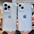 thumbnail image 3 of Shockproof Airbag Silicone Case For iPhone 16 15 14 Plus 13 12 Mini 11 Pro Max Soft Clear Back Cover Transparent Slim Shell 11 For iPhone 16, 3 of 5