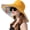 Yellow, variant on Sun Hat Women 7" Wide Brim for Women Reversible Foldable, Sun Protection Bucket Hats for Summer Beach Outdoor Cap