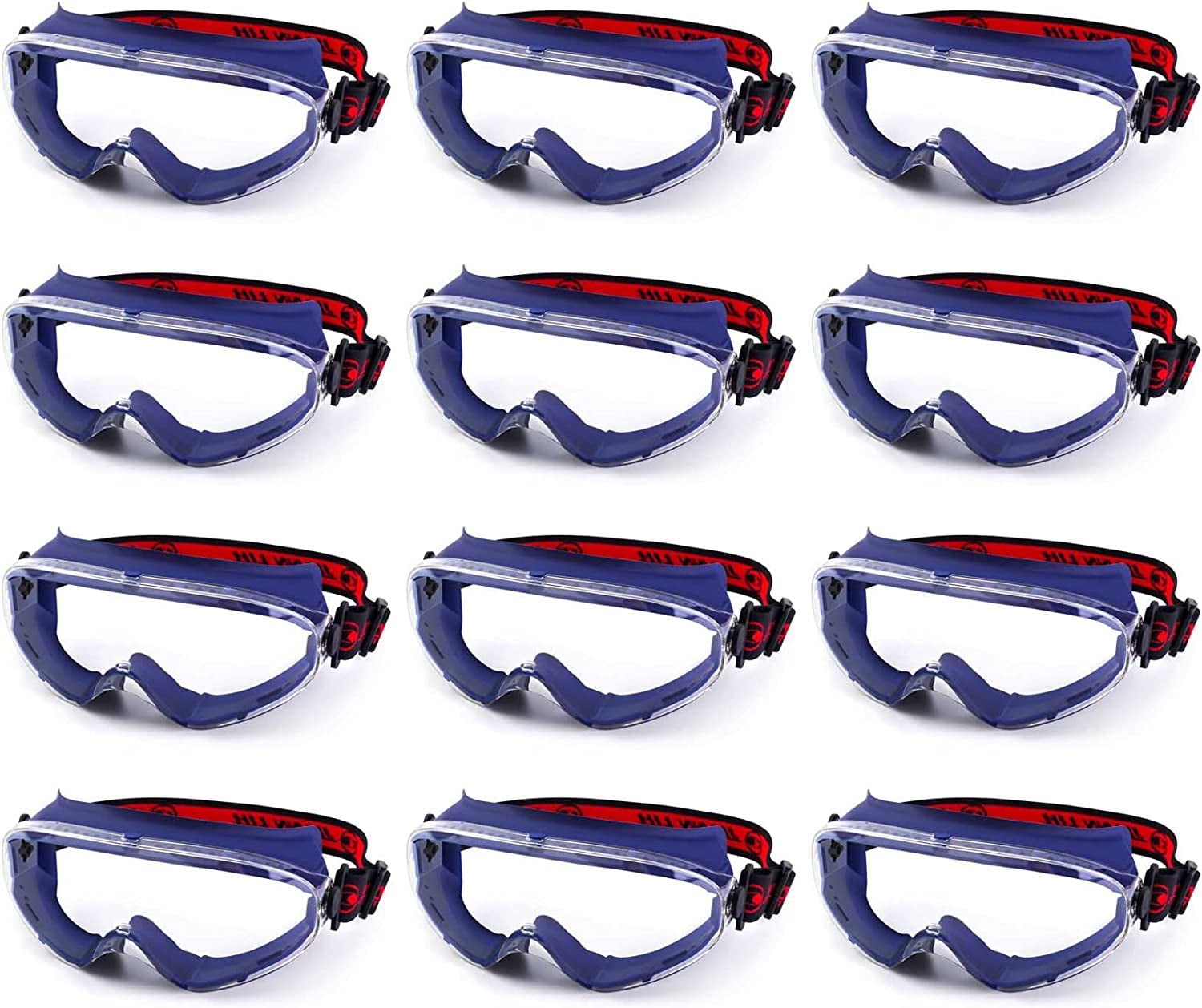 Safety Goggles,AntiFog Safety Goggles Over Glasses,Indirect Ventilation,UVProtected,Dust Proof