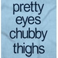 thumbnail image 2 of Pretty Eyes Chunky Thighs Adorable Bodysuit Jumper Girls Infant Baby Brisco Brands NB, 2 of 6