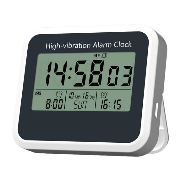 deevoka Digital Alarm Clock Bedside Clock with Decorative with Alarm Mute