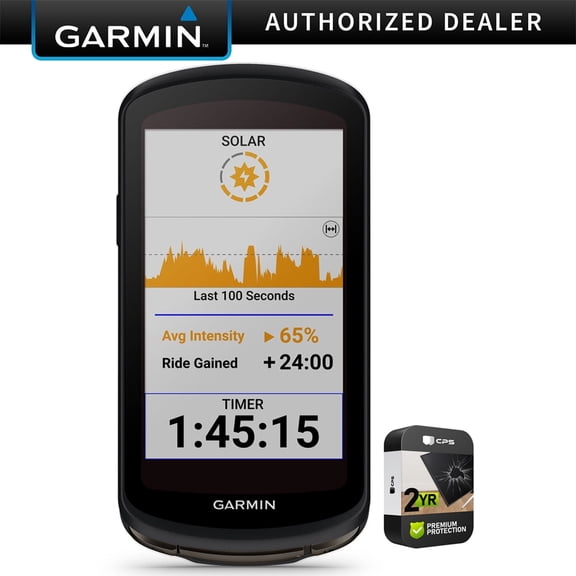 Garmin 010-02503-20 Edge 1040 Solar GPS Cycling Bike Computer | Official USA Partner Model | Bundle with Premium 2 YR CPS Enhanced Protection Pack