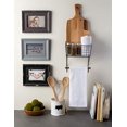 thumbnail image 4 of DII Home Traditions Rustic Metal Wall Mount Shelf with Towel Bar, Small-Black, 4 of 5