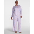 thumbnail image 2 of Joyspun Women's Essential Sleep Top and Pants, 2-Piece Pajama Set, Sizes XS-3X, 2 of 5