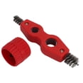 thumbnail image 4 of Copper Pipe Cleaner Reamer, Excellent Bristles Thick Handle Plastic Main Part Copper Pipe Chamfer Red Safe  For Cleaning, 4 of 8