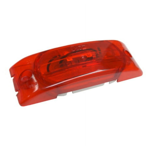 Grote Two-Bulb Turtleback ® Clearance Marker Light, Optic Lens, Red