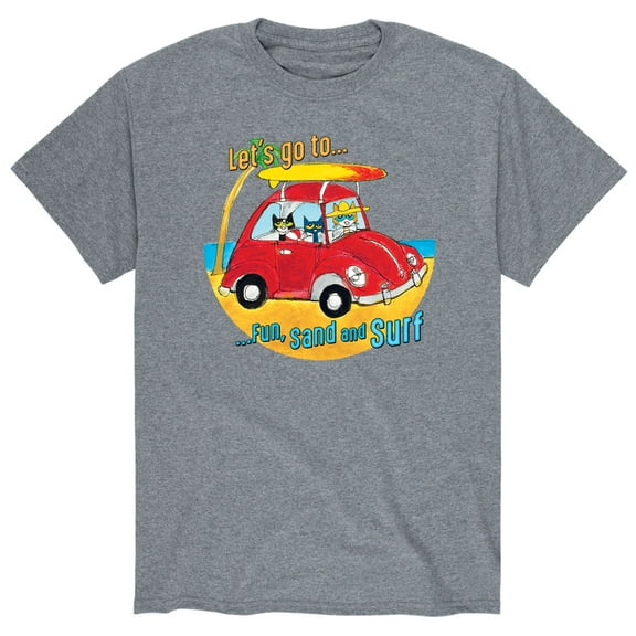 Pete The Cat - Fun Sun And Surf - Men's Short Sleeve Graphic T-Shirt