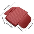 thumbnail image 6 of Car Center Console Armrest Cover, Leather Car Center Console Cover Cushion with 2 Storage Bags, Universal Center Console Pad Thickened Memory Foam Car Armrest Lids Storage Box (Red), 6 of 7