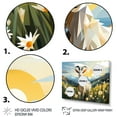 thumbnail image 3 of Designart "Patterns in Goat Pasture III" Animals Framed Wall Art - Modern Farmhouse White Goat Entryway Framed Wall Art, 3 of 6