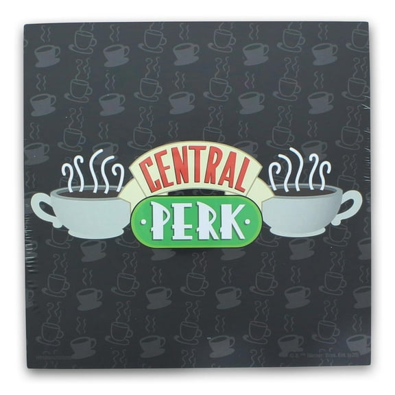 Silver Buffalo SVB-FRD201CC-C Friends Central Perk Logo 6 X 6 Inch Wood Box Wall Sign