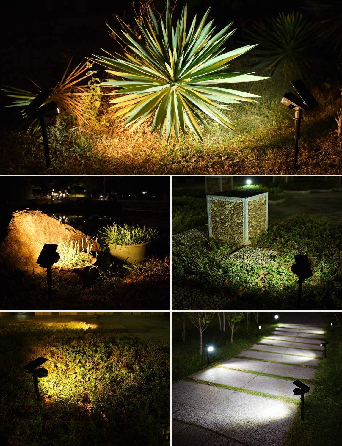 litom 30 led solar landscape spotlights