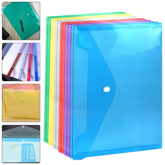 unbranded 12Ud Organizador De Documentos En Bolsa Plástica Resistente Para Uso En Casa